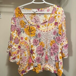 Tribal Jeans flowy floral top